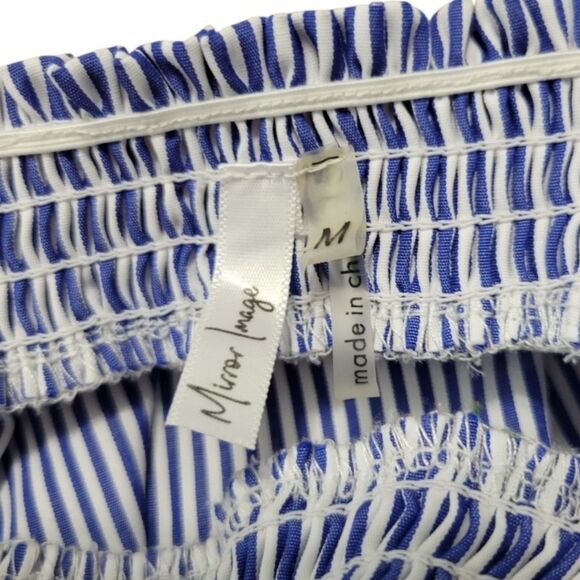 Mirror Image Top Size Medium Woman's Off Shoulder Blouse 3/4 Sleeves Embroidered - Picture 8 of 8